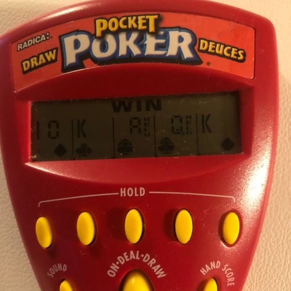 Vintage 1999 Radica Pocket Poker Handheld Electronic Draw and Deuces Game - Picture 3 of 8